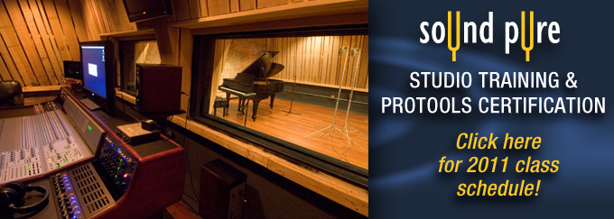 Studio Training & ProTools