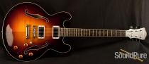 Eastman T186MX 5328 Sunburst Semi-Hollow Electric Guitar