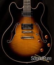 Eastman T186MX 110572971 Sunburst Semi-Hollow Guitar
