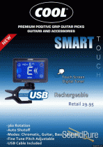 Cool Music Rechargeable Touch Screen Headstock Tuner CST1