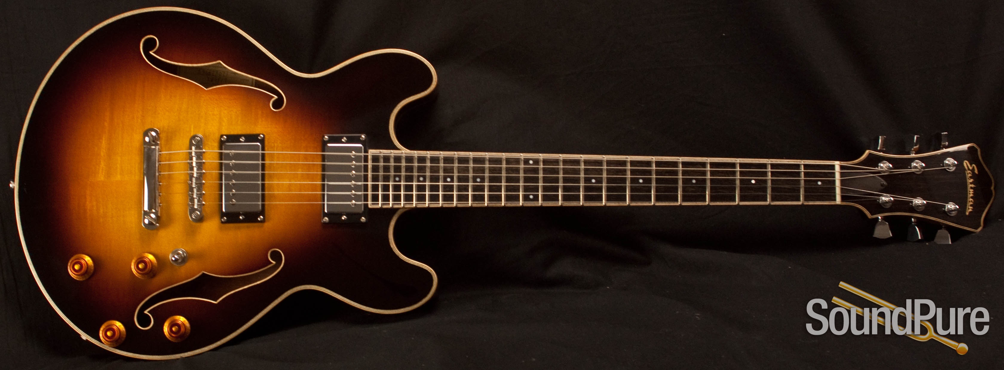 Eastman T184MX Sunburst SemiHollow Electric Guitar