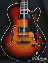 Comins GCS-1 Autumn Burst Semi-Hollow Electric Guitar