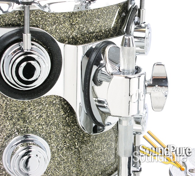 DW 4pc Collectors Series Maple Gold Galaxy Maple Drum Set — image 4