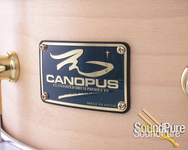 Canopus 5.5x14 The Maple Snare Drum-Die Cast Hoops — image 2