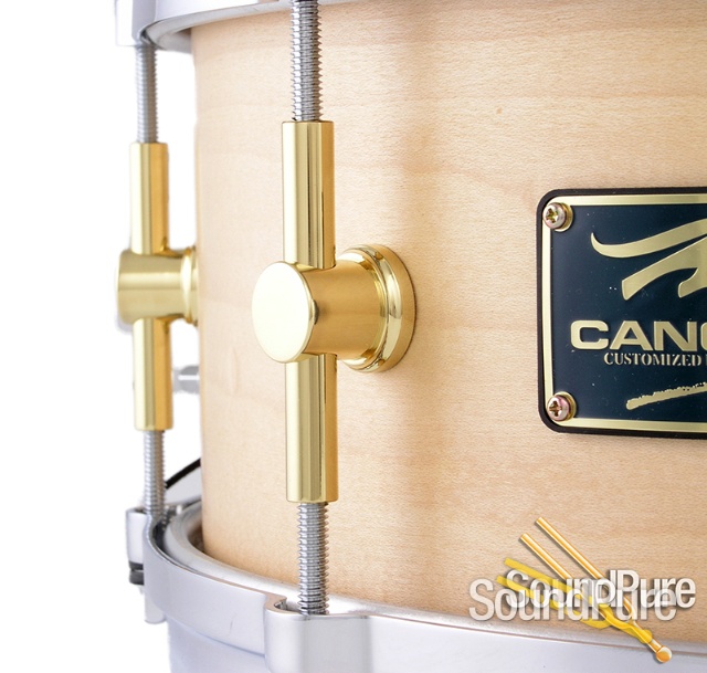 Canopus 5.5x14 The Maple Snare Drum-Die Cast Hoops — image 5