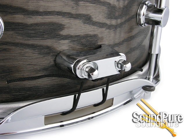 Canopus 5.5x14 Ash Snare Drum-Blackish Ash Oil — image 3