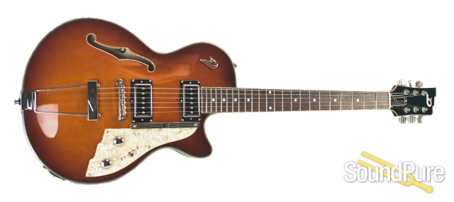 Duesenberg Starplayer Hollow Series TV Vintage Burst Guitar — image 4