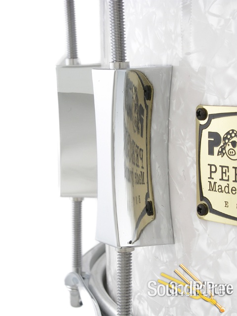 Pork Pie 6x14 Maple Solid Shell Snare Drum-White Marine — image 5