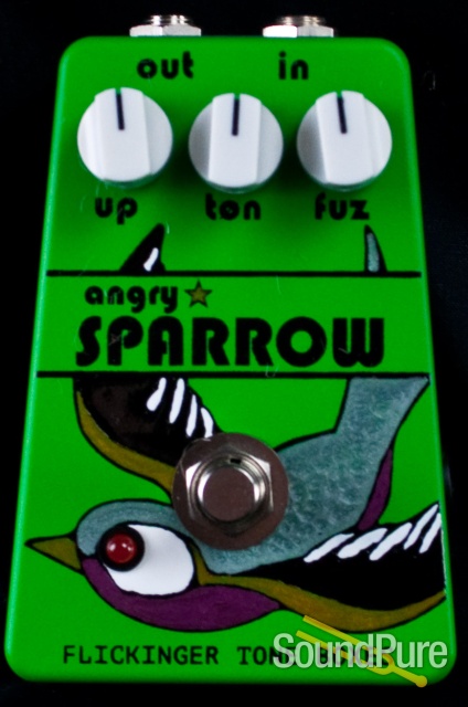 Flickinger Angry Sparrow Fuzz Pedal - Forest Green — image 1