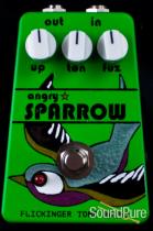 Flickinger Angry Sparrow Fuzz Pedal - Forest Green Flickinger Angry Sparrow Fuzz Pedal - Forest Green