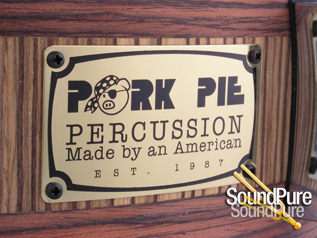 Pork Pie 6.5x14 Maple Snare Drum-Rosewood/Zebrawood  Veneer — image 2