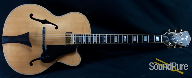 Hofner New President Natural Finish Archtop Electric Guitar — image 2