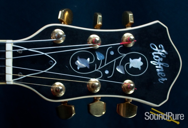 Hofner New President Natural Finish Archtop Electric Guitar — image 5