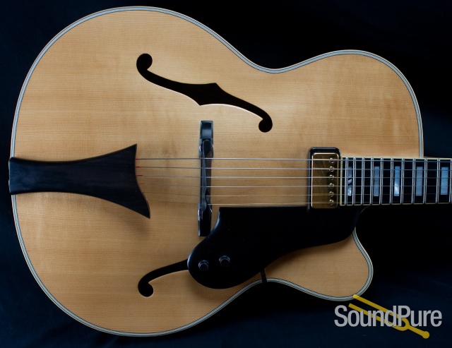 Hofner New President Natural Finish Archtop Electric Guitar — image 7