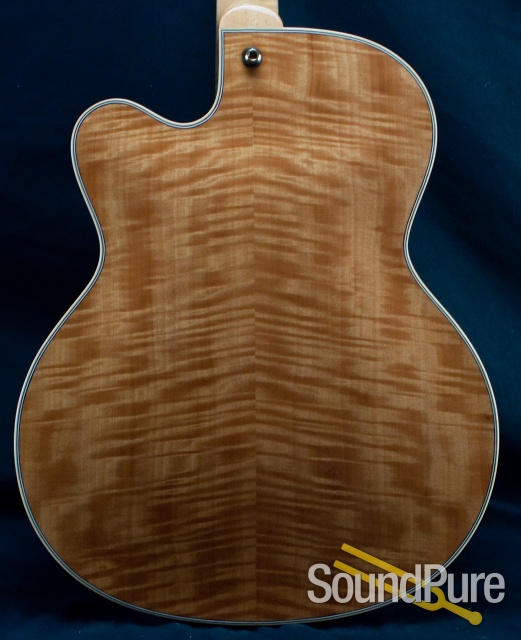 Hofner New President Natural Finish Archtop Electric Guitar — image 9