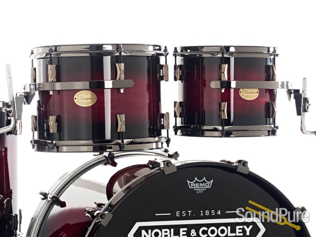Noble & Cooley 4pc CD Maple Drum Set-Dark Cherry Burst — image 5