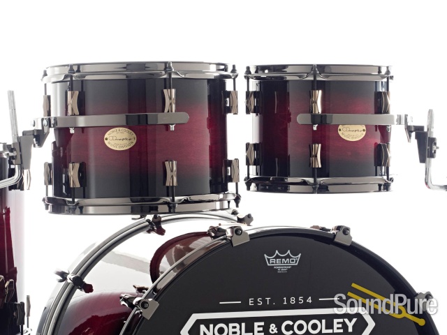 Noble & Cooley 4pc CD Maple Drum Set-Dark Cherry Burst — image 9
