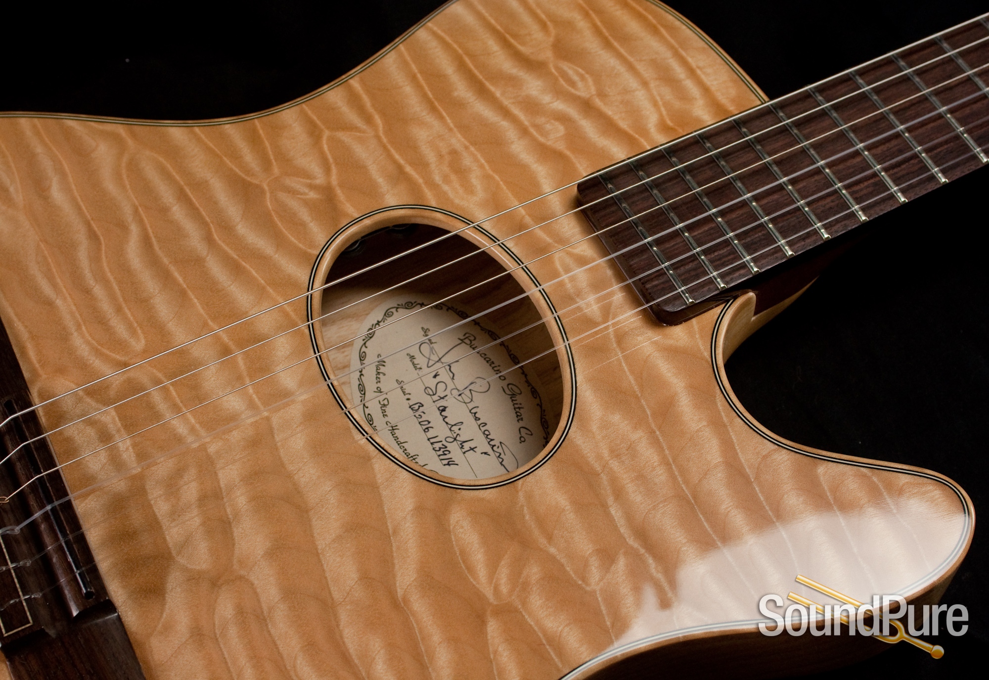 Buscarino Starlight Nylon String Acoustic Electric Guitar