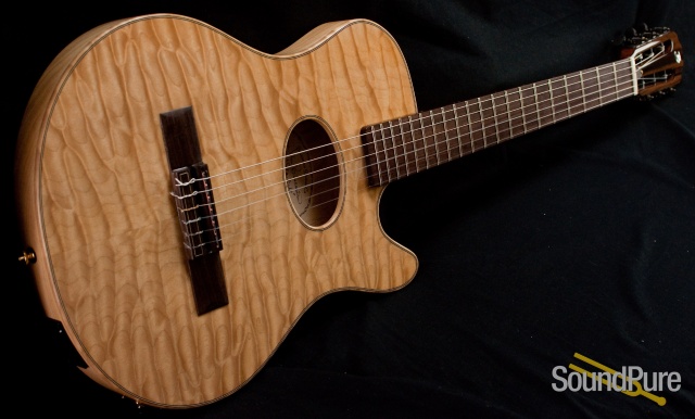 Buscarino Starlight Nylon String Acoustic Electric Guitar — image 8