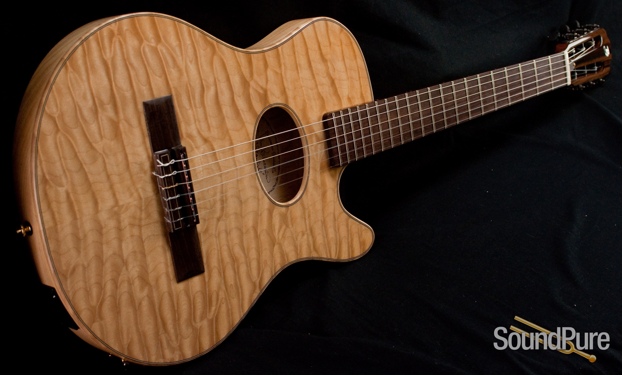 Buscarino Starlight Nylon String Acoustic Electric Guitar