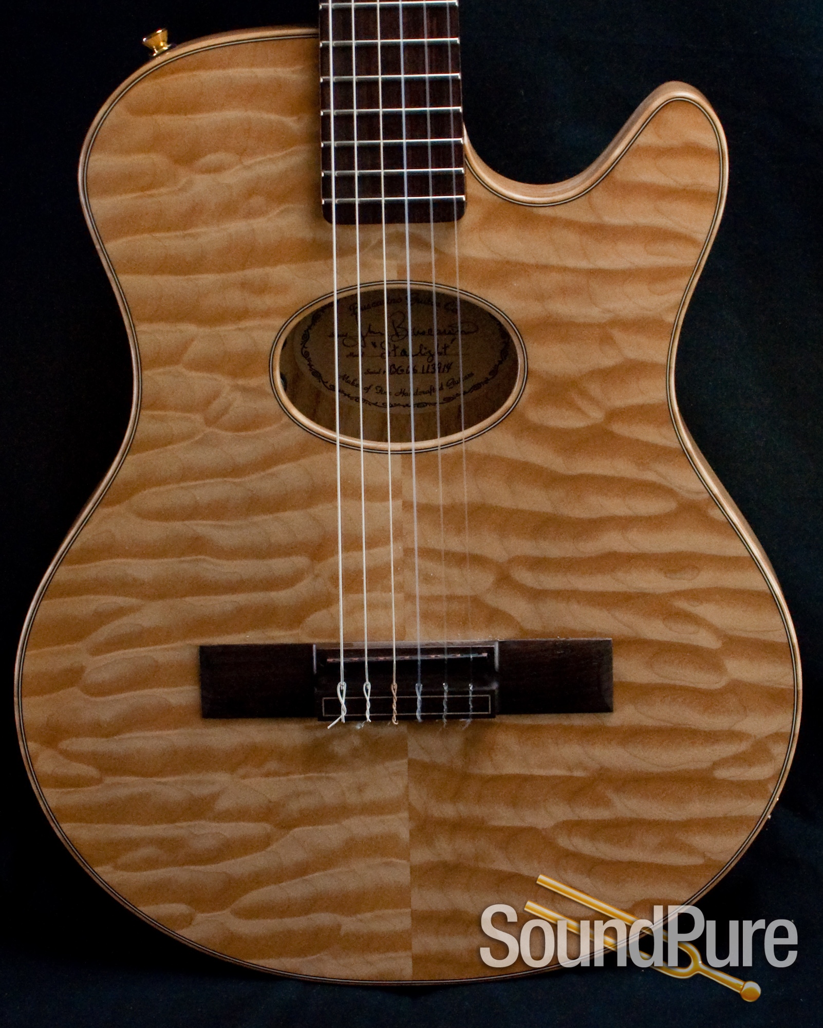 Buscarino Starlight Nylon String Acoustic Electric Guitar