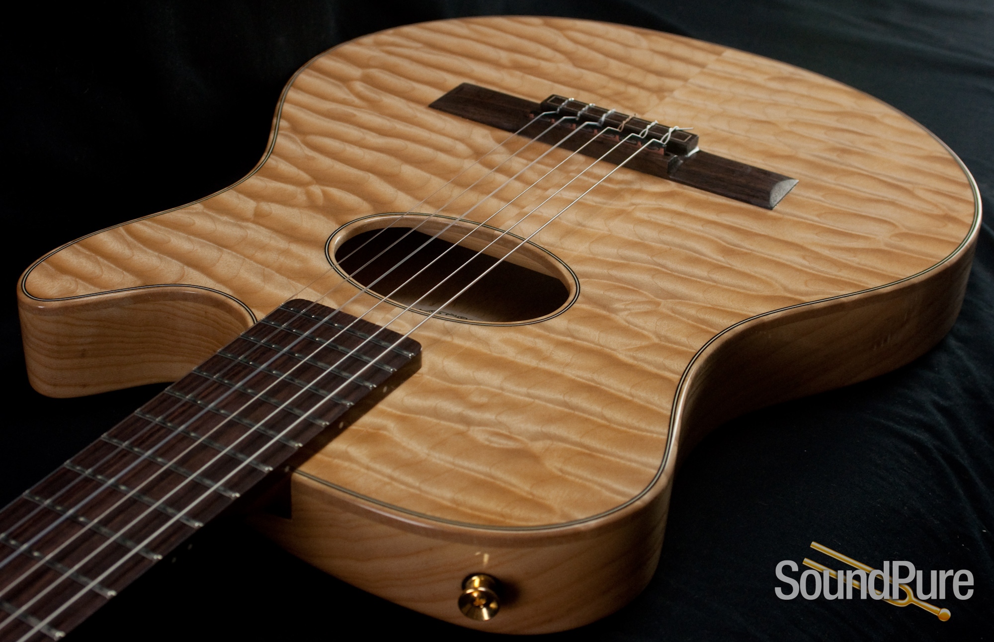 Buscarino Starlight Nylon String Acoustic Electric Guitar