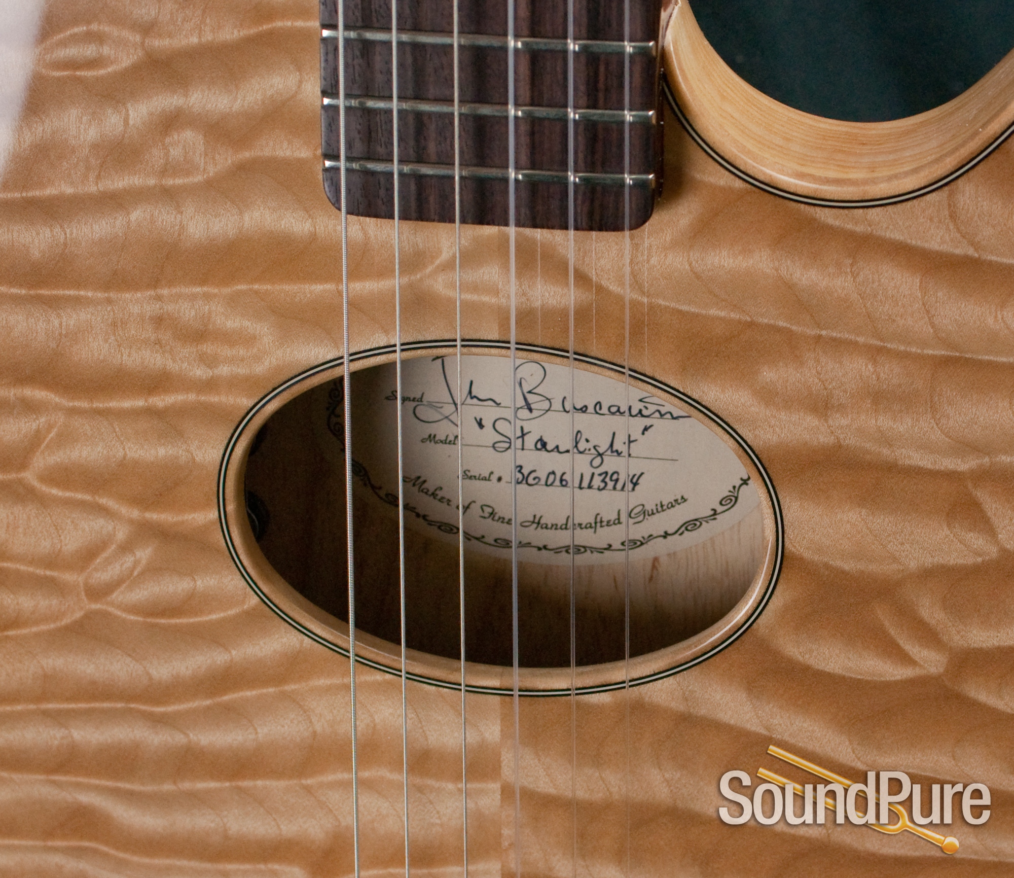 Buscarino Starlight Nylon String Acoustic Electric Guitar