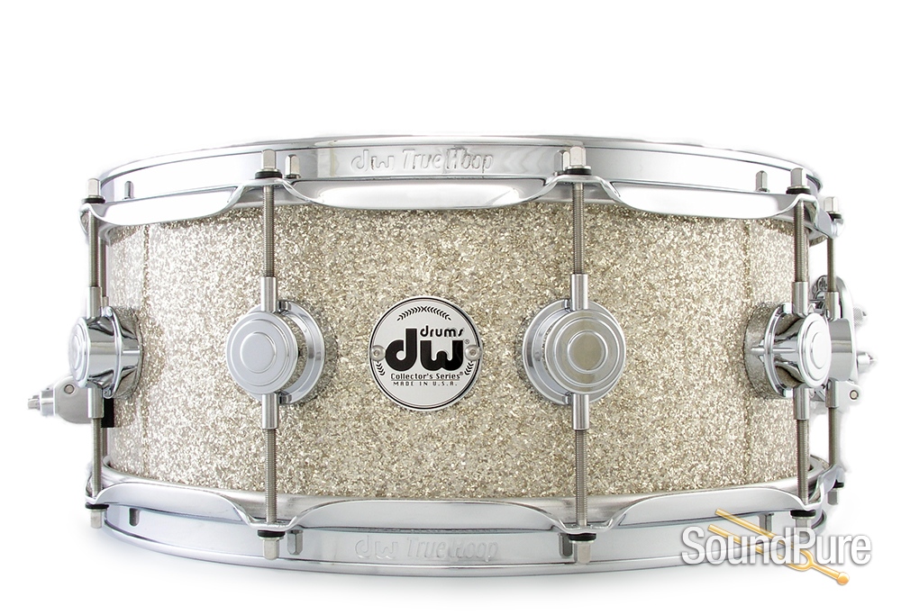 DW 5.5x14 Collectors Series Maple Snare Drum Broken Glass