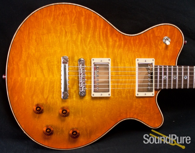 Grosh Set Neck Aged Amber Burst Electric Guitar - Used — image 4