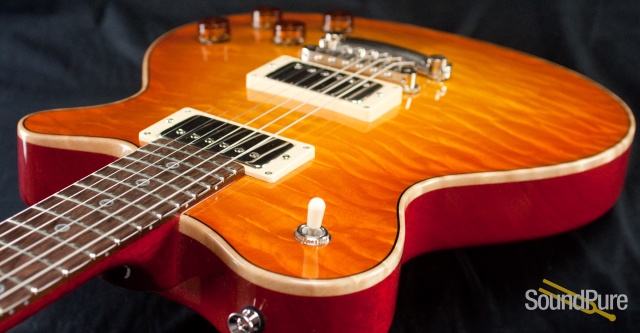 Grosh Set Neck Aged Amber Burst Electric Guitar - Used — image 8