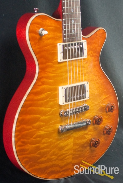 Grosh Set Neck Aged Amber Burst Electric Guitar - Used — image 18