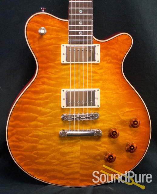 Grosh Set Neck Aged Amber Burst Electric Guitar - Used — image 1