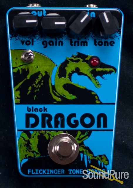Flickinger Black Dragon Distortion Pedal - Blue — image 1