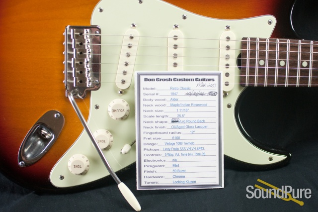 Grosh 2007 Retro Classic 59 Burst Electric Guitar - Used — image 12