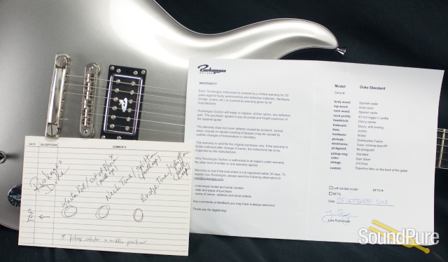 Ruokangas Duke Standard Dark Silver Electric Guitar - Used — image 4