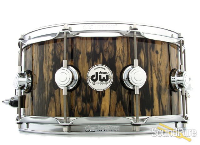 DW 6.5x14 Collectors Exotic Series Maple Snare Drum -Ivory — image 1