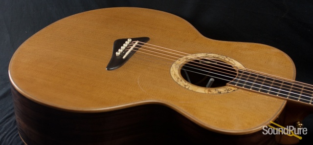 Kingslight Macassar Ebony/AAA Cedar Baritone Acoustic - Used — image 5