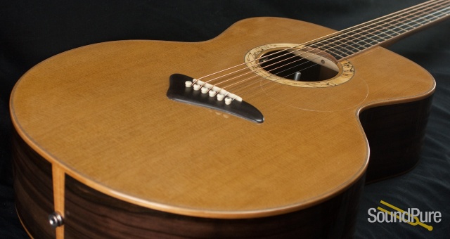 Kingslight Macassar Ebony/AAA Cedar Baritone Acoustic - Used — image 6