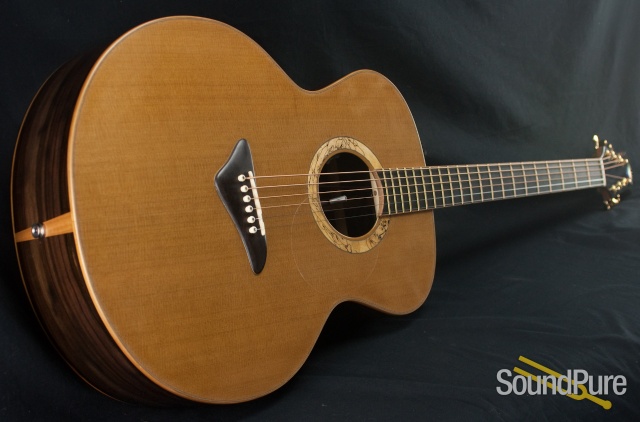 Kingslight Macassar Ebony/AAA Cedar Baritone Acoustic - Used — image 7