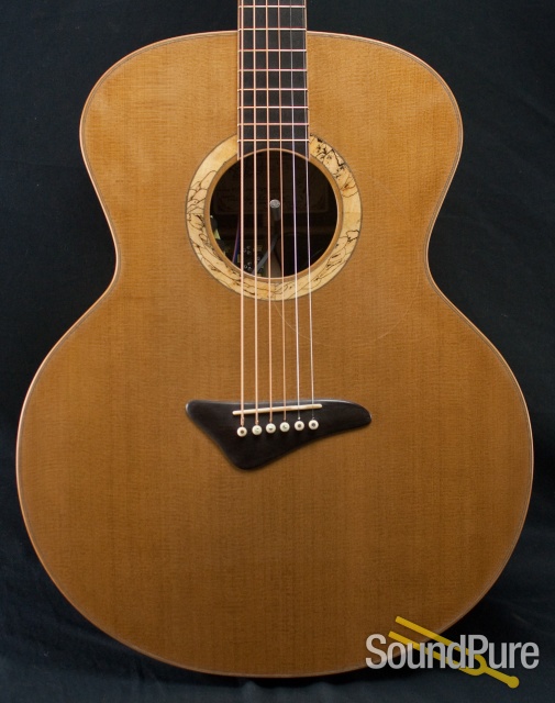 Kingslight Macassar Ebony/AAA Cedar Baritone Acoustic - Used — image 1