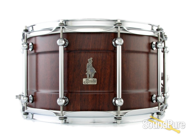 Brady 8x14 Jarrah Block Baritone Snare Drum Satin Finish — image 1