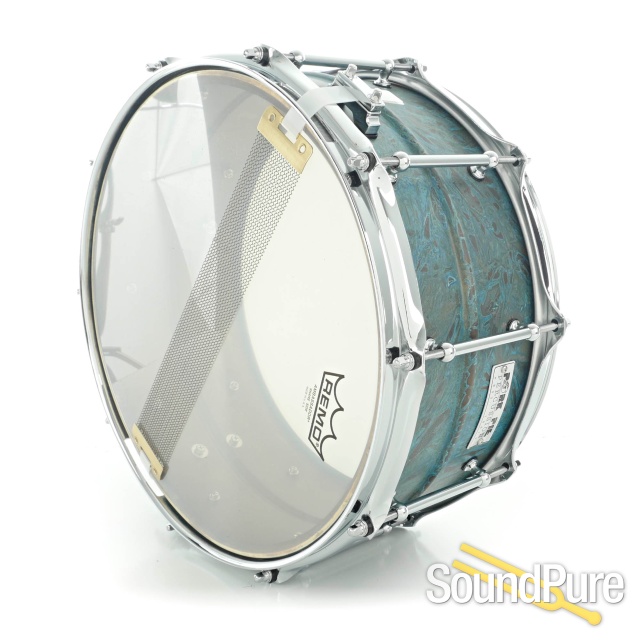 Pork Pie 6.5x14 Brass Patina Snare Drum — image 4