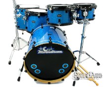 Moondrum & Phattie 6pc Custom Maple Drum Set OCDP Lugs-Blue