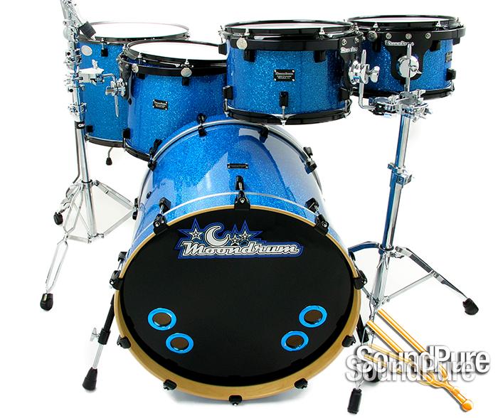 Moondrum & Phattie 6pc Custom Maple Drum Set OCDP LugsBlue
