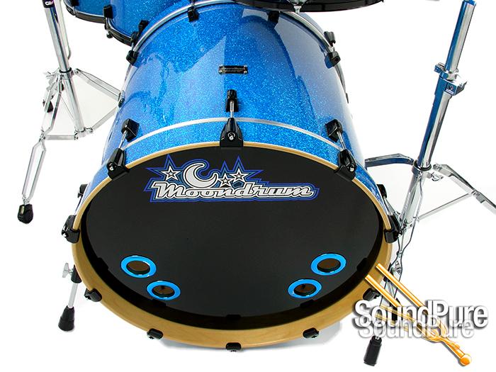 Moondrum & Phattie 6pc Custom Maple Drum Set OCDP LugsBlue