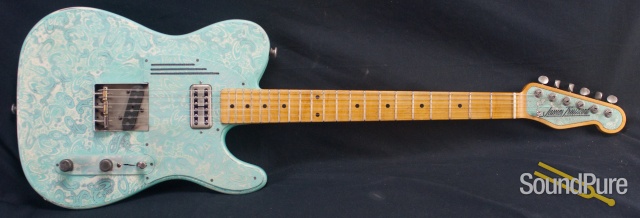 Trussart 2011 Seafoam Green Paisley Steelcaster Guitar- Used — image 2