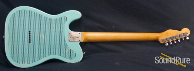 Trussart 2011 Seafoam Green Paisley Steelcaster Guitar- Used — image 6