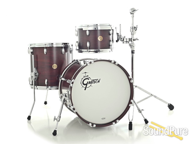 Gretsch 3pc USA Custom Be Bop Drum Set- Walnut Satin — image 1