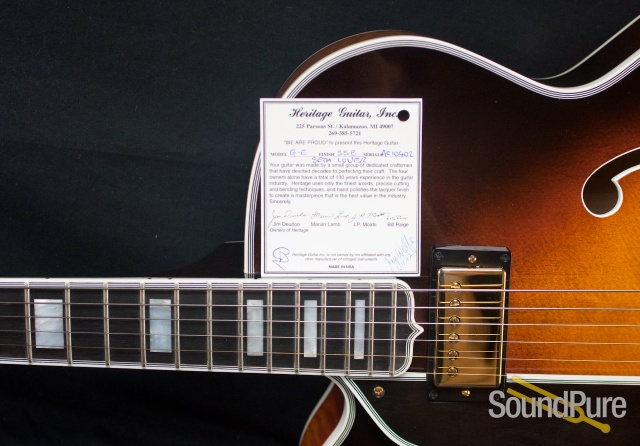 Heritage 2012 Golden Eagle Custom Lefty Archtop Guitar- Used — image 19