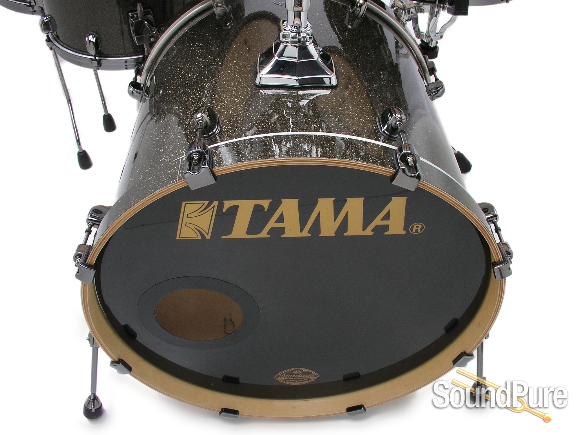 Tama 6pc Starclassic Performer Drum SetBlack Gold Glitter Used eBay